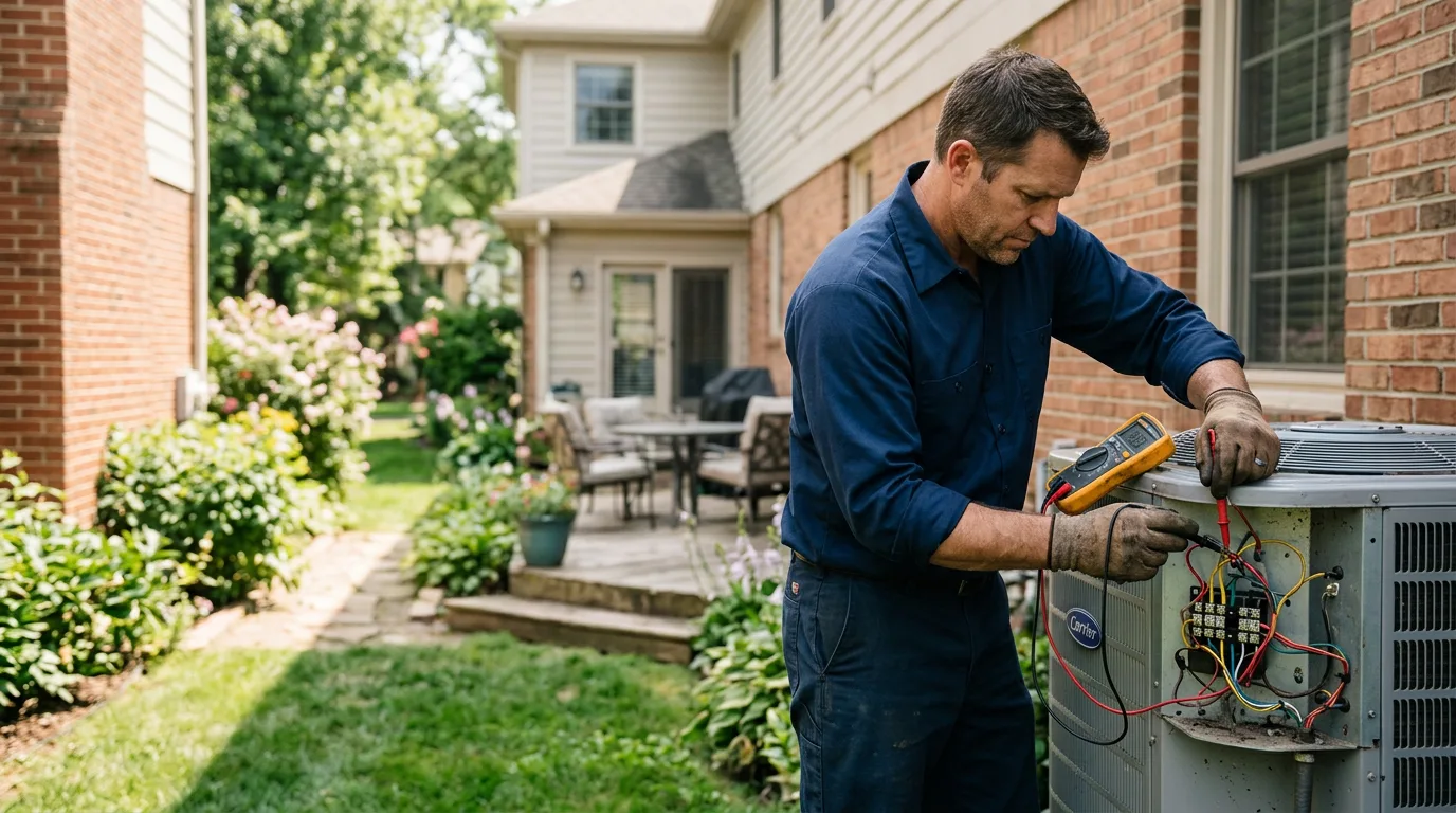 HVAC technician working near Mukilteo, WA